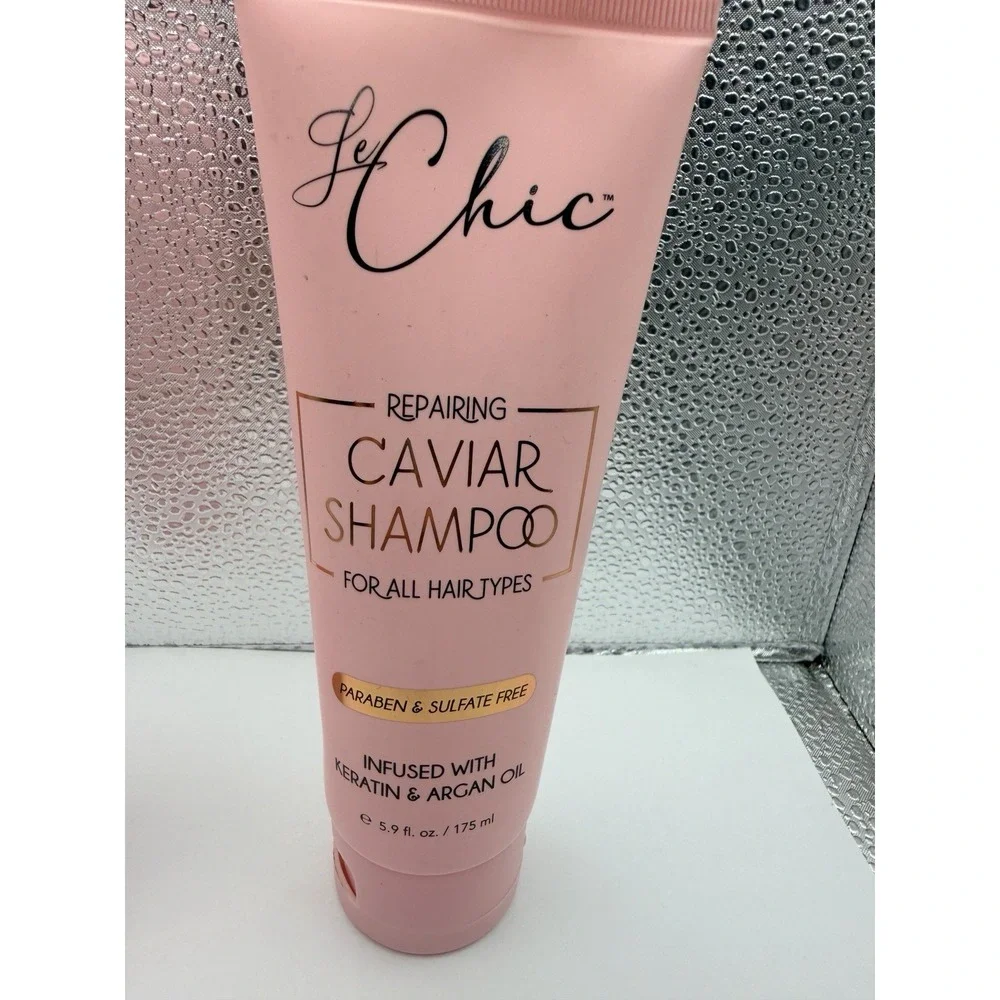 Le Chic Repairing Caviar Shampoo & Conditioner Set, Keratin, Paraben-Free, 5.9oz